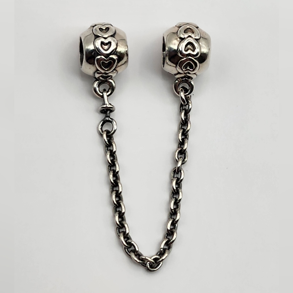 Pandora Silver Heart Safety Chain